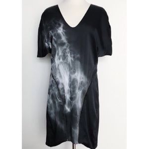 HELMUT LANG silk charmeuse t-shirt dress size 6